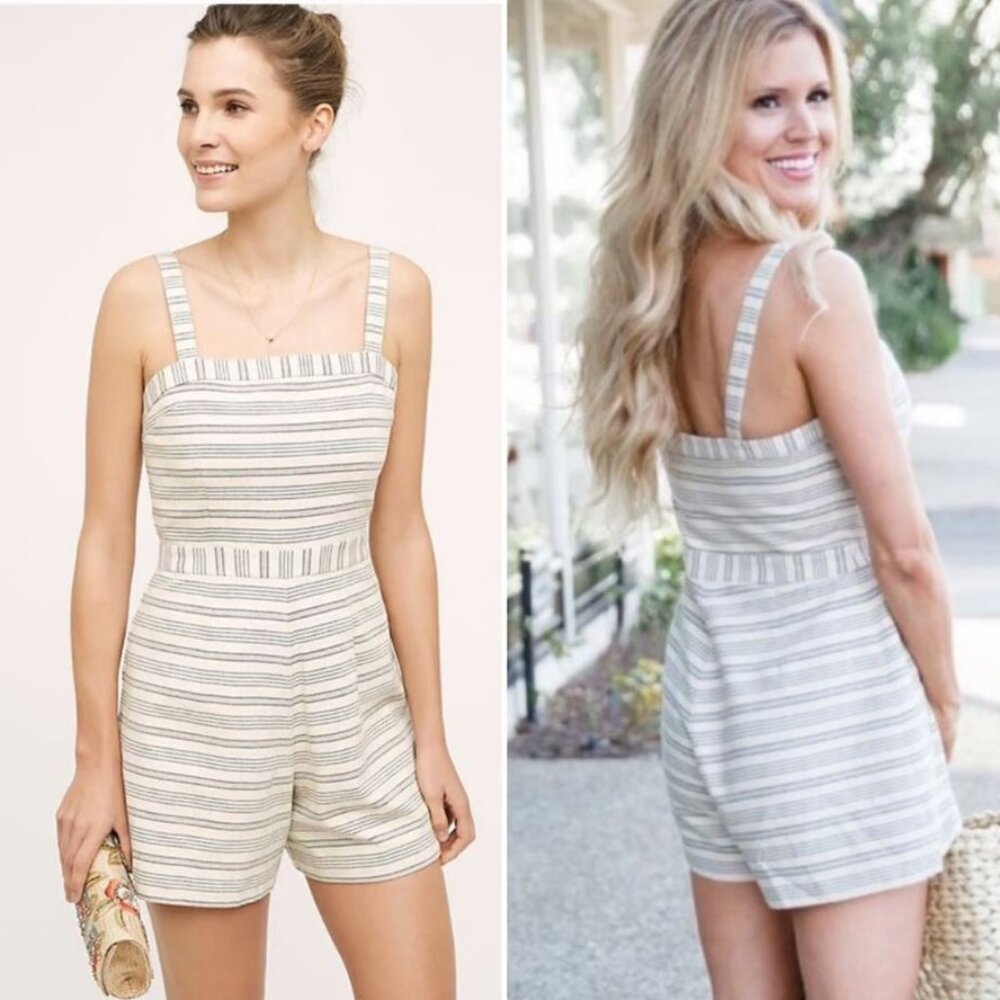 Anthropologie Paper Crown Lexington Romper Large